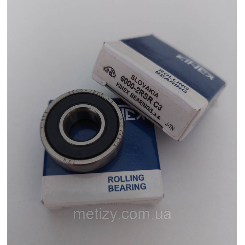 Підшипник 6000-2RS (180100) 10x26x8 KINEX Словаччина Підшипник 6000-2RS (180100) 10x26x8 KINEX Словаччина